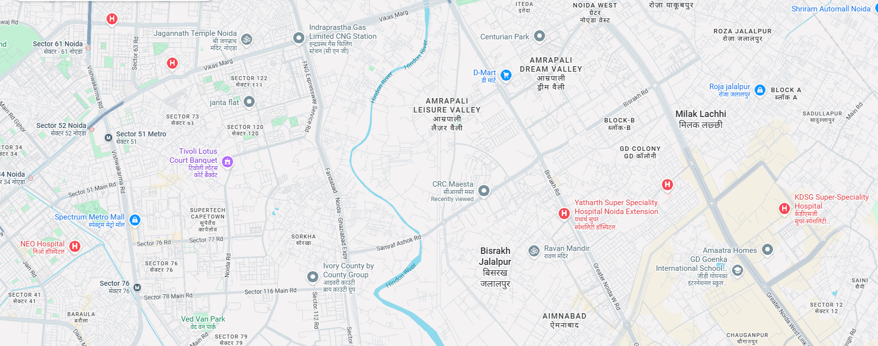CRC Maesta Location Map