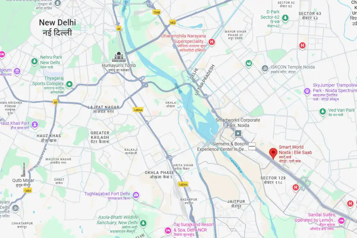 Smartworld Residences by ELIE SAAB Location Map, Sector 98 Noida